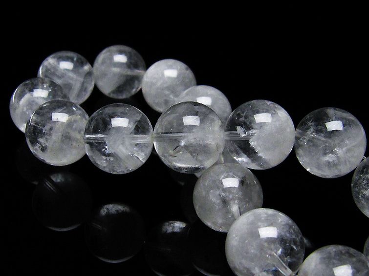 ラビットヘア ファントム 水晶 ブレスレット 14mm [T458-1214] 2枚目