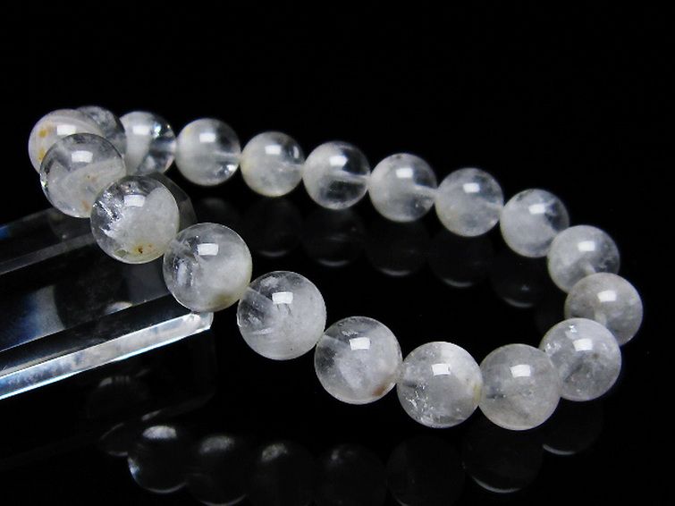 ラビットヘア ファントム 水晶 ブレスレット 10mm [T458-1229] 1枚目