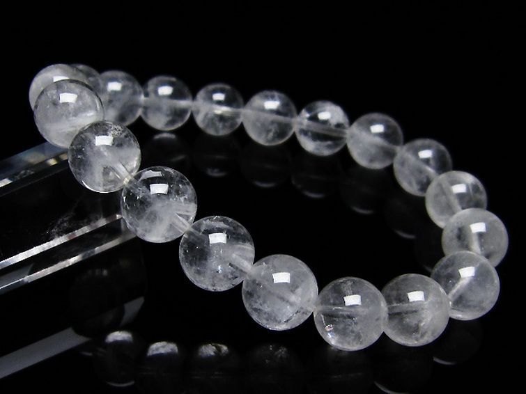 ラビットヘア ファントム 水晶 ブレスレット 10mm [T458-1306] 1枚目