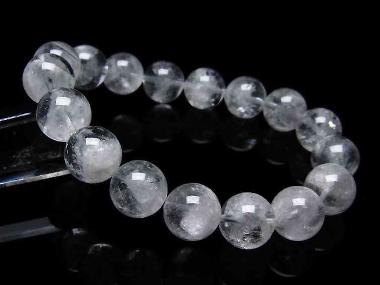 ラビットヘア ファントム 水晶 ブレスレット 12mm [T458-1323] 1枚目