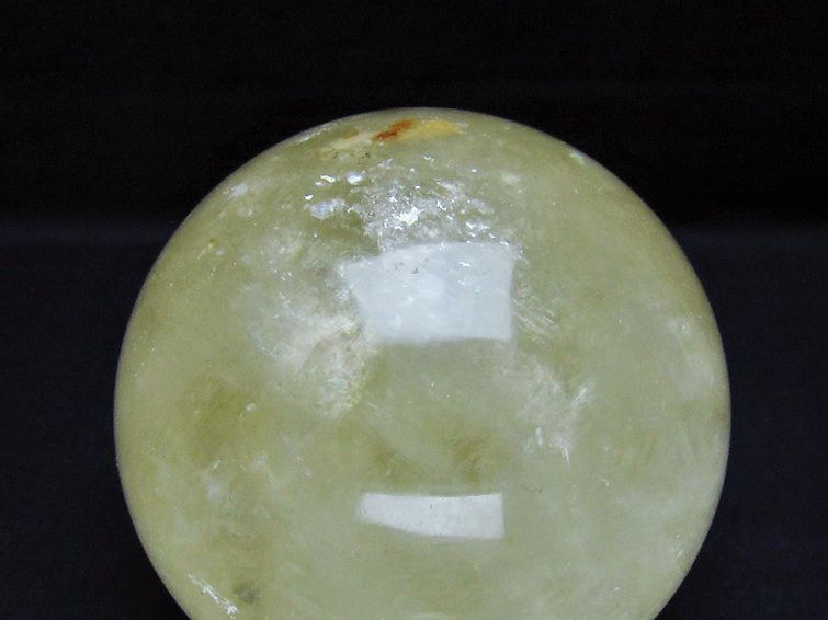 1.1Kg カルサイト 丸玉 91mm [T461-11289] 2枚目