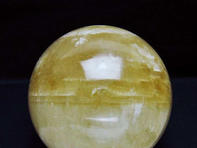 1.9Kg カルサイト 丸玉 115mm [T461-11350] 2枚目