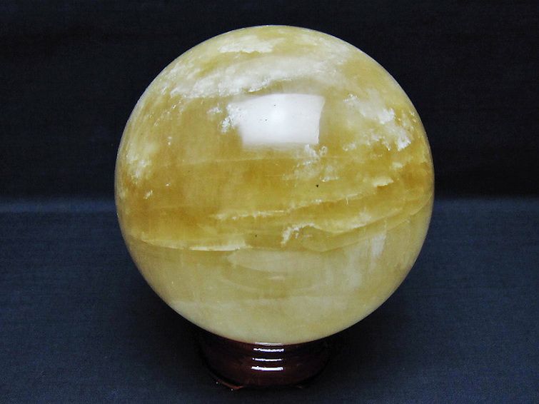 1.9Kg カルサイト 丸玉 115mm [T461-11350] 3枚目