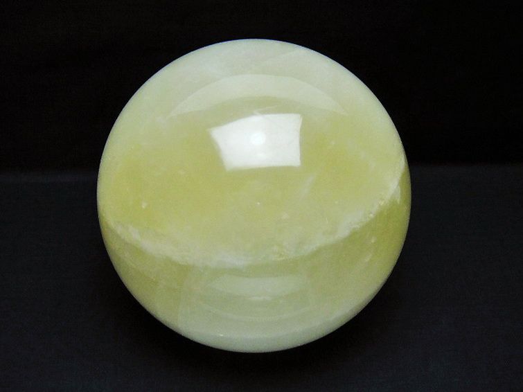 4.8Kg カルサイト 丸玉 153mm [T461-11392] 1枚目