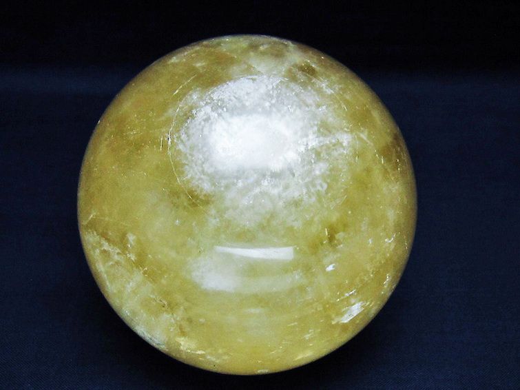 カルサイト 丸玉 88mm [t461-11547] 1枚目