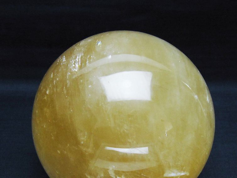 1.5Kg カルサイト 丸玉 103mm [t461-11622] 2枚目