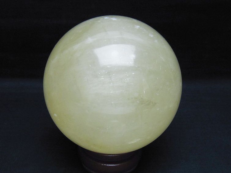 1.5Kg カルサイト 丸玉 105mm [t461-11644] 3枚目