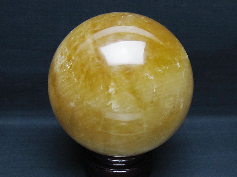 3.9Kg カルサイト 丸玉 145mm [t461-11718] 3枚目