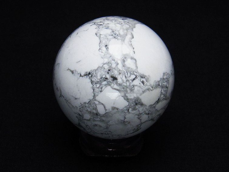 ハウライト【菱苦土石】 丸玉 43mm [t463-1755] 3枚目