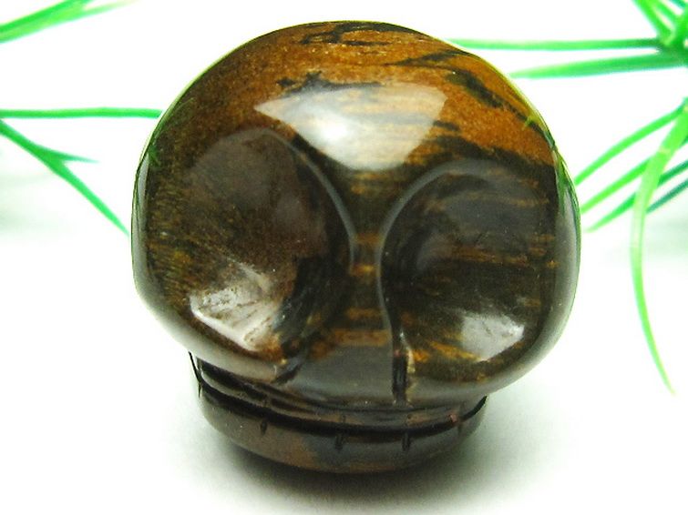 タイガーアイ ドクロ[T464-248] 1枚目