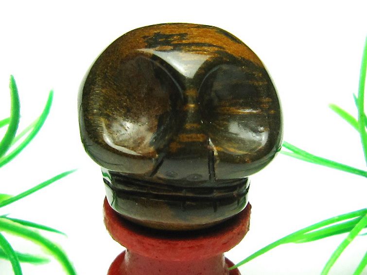 タイガーアイ ドクロ[T464-248] 2枚目