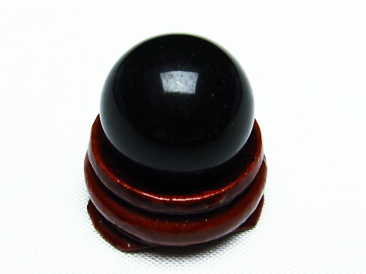 キャッツアイオブシディアン 丸玉 20mm [t464-520] 2枚目