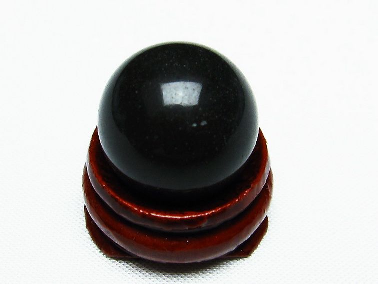 キャッツアイオブシディアン 丸玉 20mm [t464-523] 2枚目