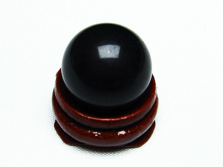 キャッツアイオブシディアン 丸玉 20mm [t464-568] 2枚目