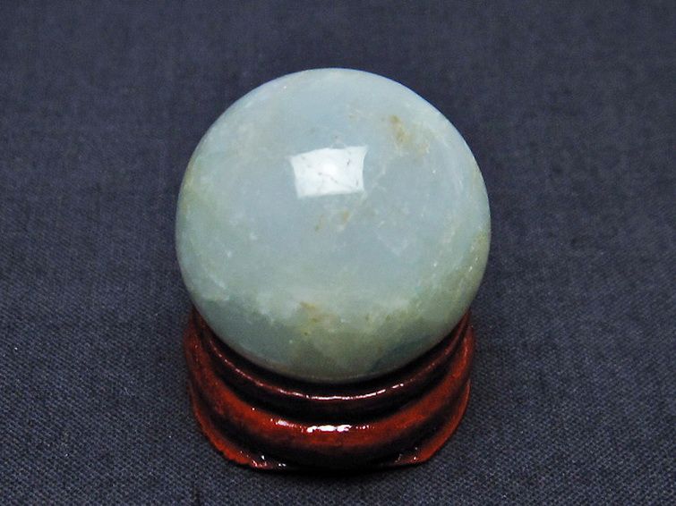 アクアマリン 丸玉 25mm [t465-663] 1枚目