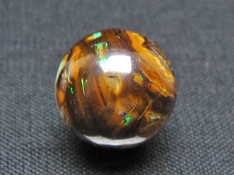 アイアンオパール 粒売 ビーズ 13mm [t468-593] 2枚目