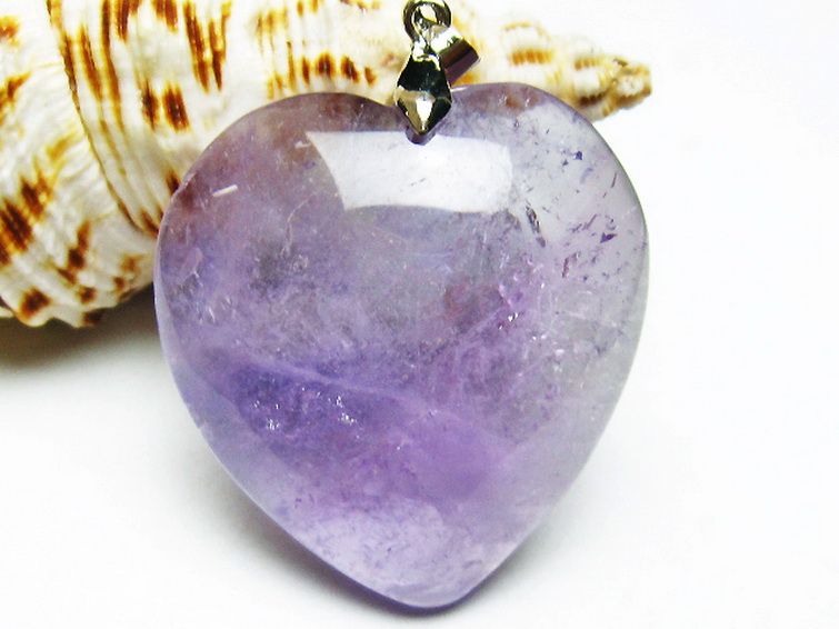 アメジストハート ペンダント [T469-5968] 1枚目