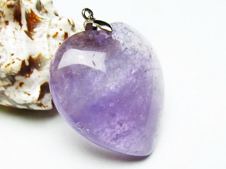 アメジストハート ペンダント [T469-5968] 2枚目
