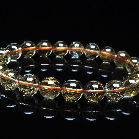 ルチルクォーツ バングル ゴールドタイチンルチル t107-4427 : 誠安