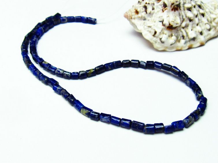 ラピスラズリ 一連 4mm ビーズ [t476-2079] 1枚目