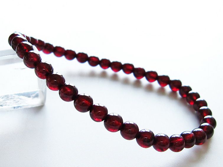 キャンディピンクガーネット ブレスレット 5mm [T483-7302] 1枚目