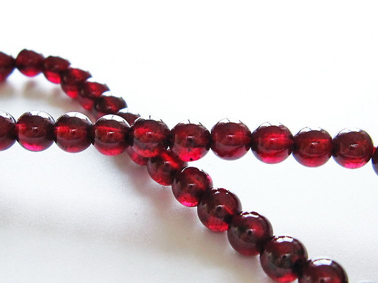 キャンディピンクガーネット ブレスレット 5mm [T483-7302] 2枚目