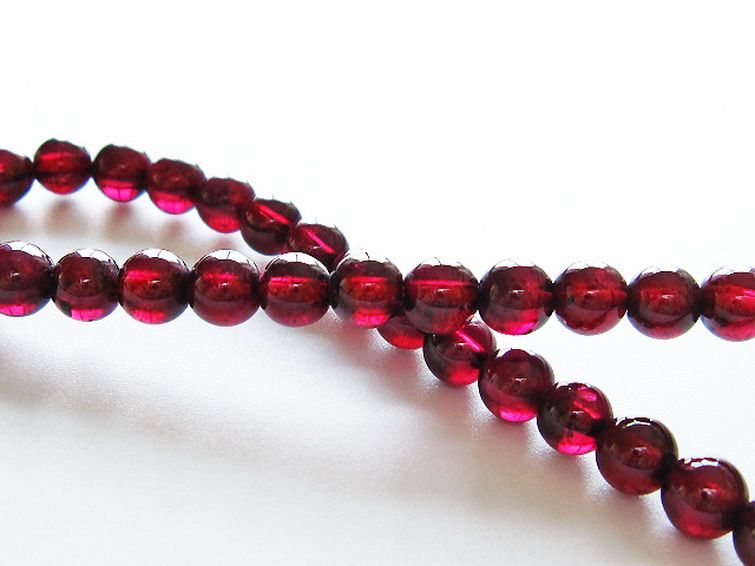キャンディピンクガーネット ブレスレット 5mm [T483-7304] 2枚目