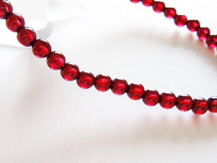 キャンディピンクガーネット ブレスレット 4mm [t483-7887] 3枚目