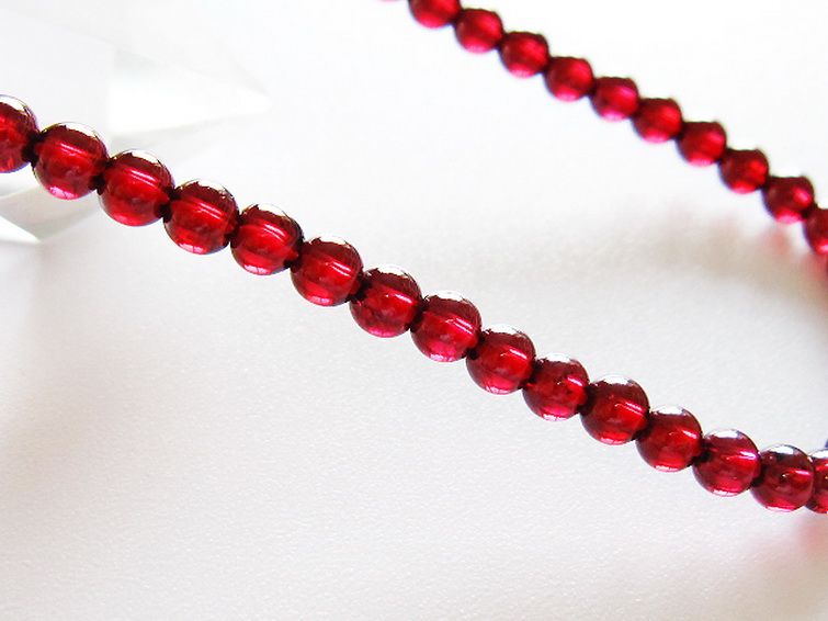 キャンディピンクガーネット ブレスレット 4mm [t483-7896] 3枚目
