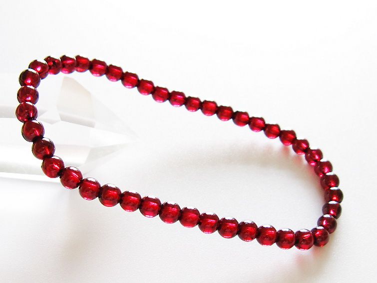ガーネット ブレスレット 4mm [T483-7933] 1枚目