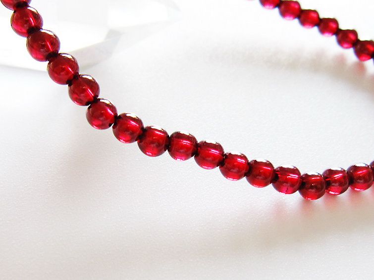 キャンディピンクガーネット ブレスレット 4mm [t483-7934] 3枚目