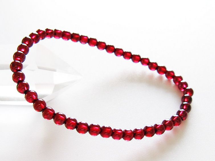 ガーネット ブレスレット 4mm [T483-7937] 1枚目