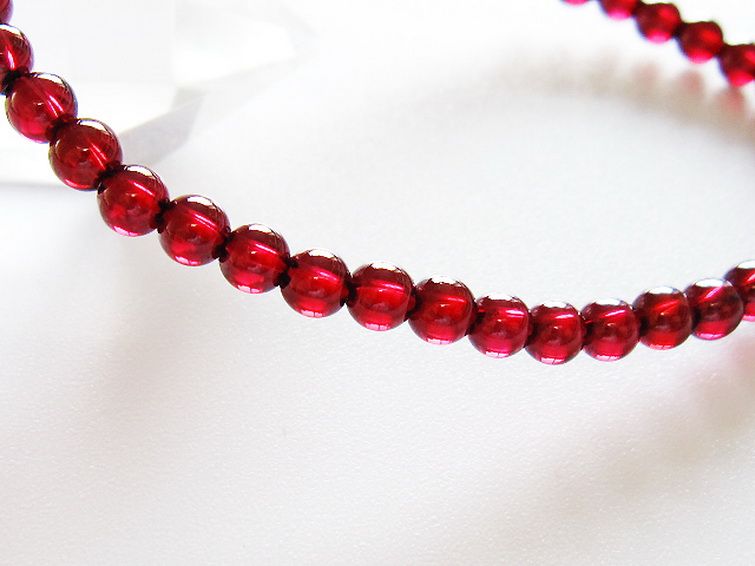 ガーネット ブレスレット 4mm [T483-7937] 3枚目