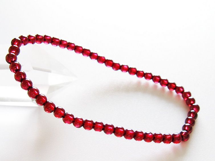 ガーネット ブレスレット 4mm [T483-7942] 1枚目