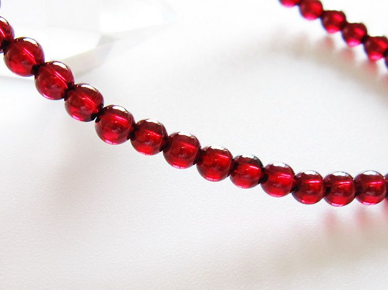 ガーネット ブレスレット 4mm [T483-7958] 3枚目