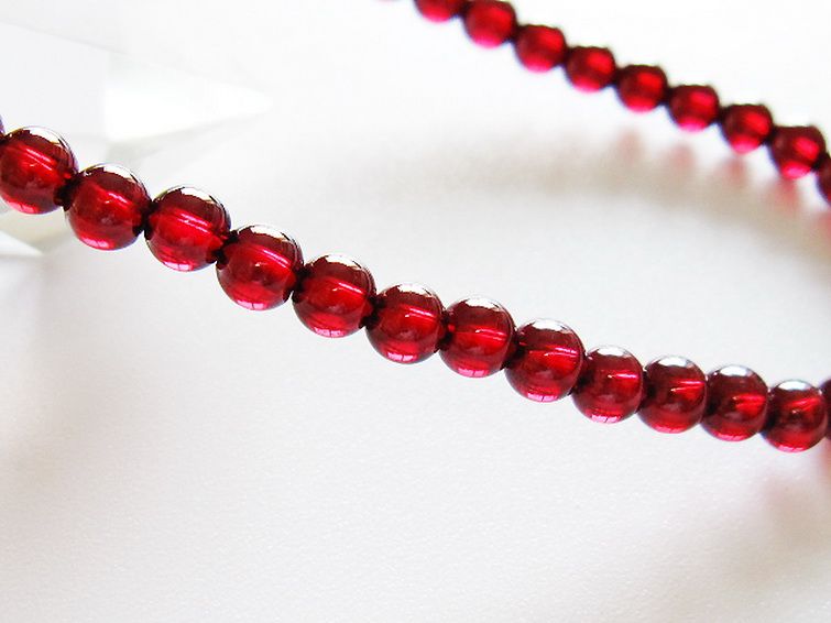 キャンディピンクガーネット ブレスレット 4mm [t483-7980] 3枚目