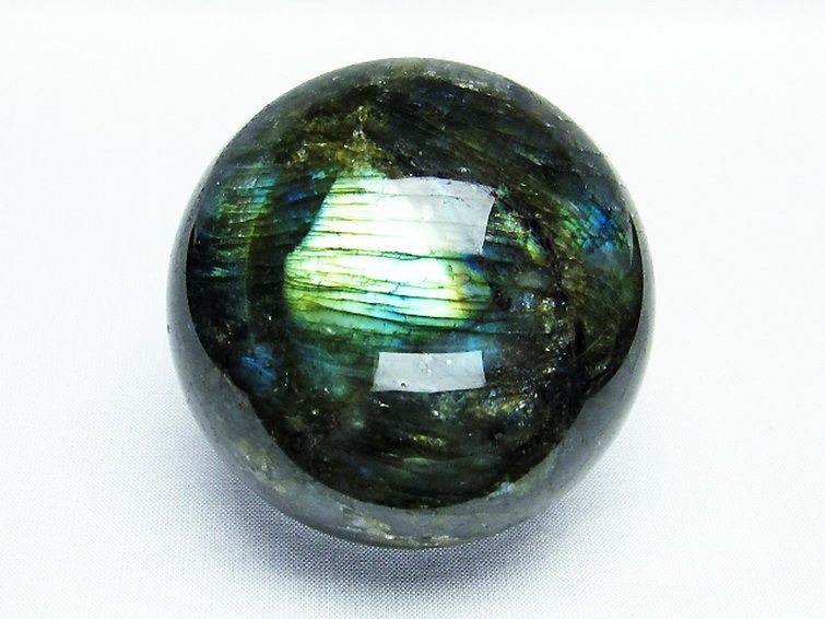 ラブラドライト 丸玉 69mm [T484-1826] 1枚目