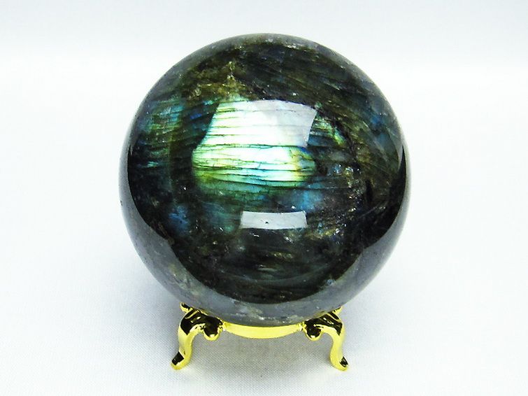 ラブラドライト 丸玉 69mm [T484-1826] 3枚目