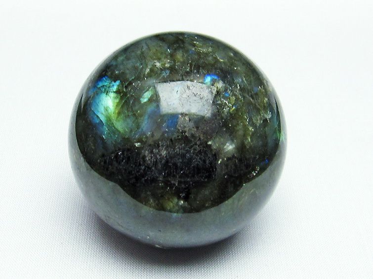 ラブラドライト 丸玉 57mm [T484-2156] 1枚目