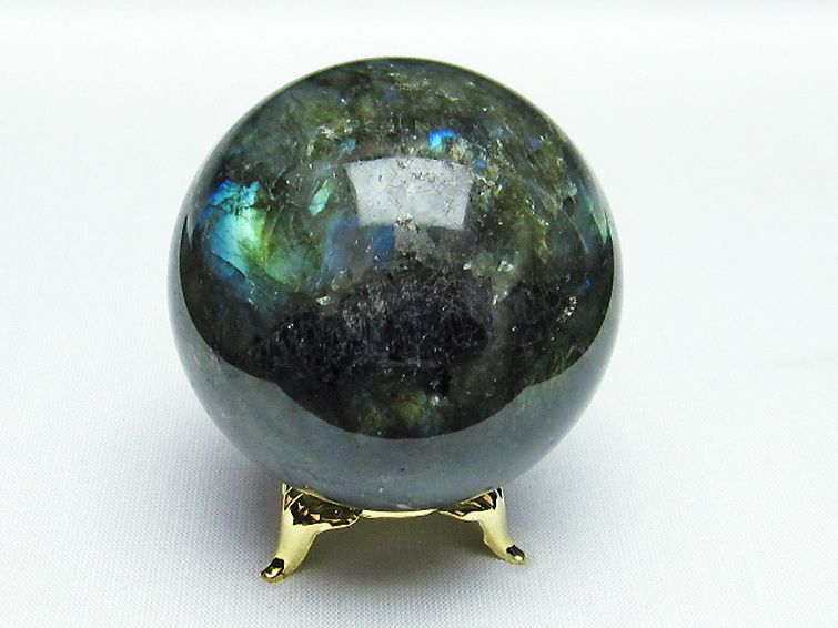 ラブラドライト 丸玉 57mm [T484-2156] 3枚目