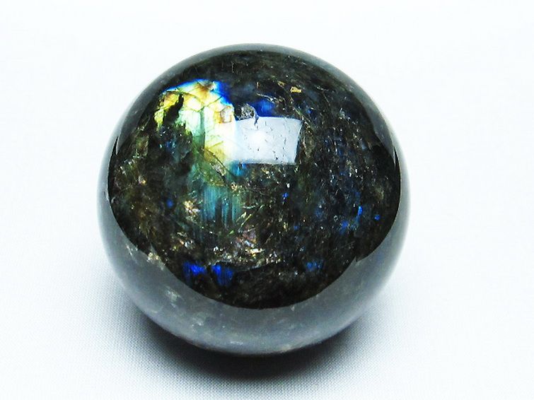 ラブラドライト 丸玉 67mm [T484-2244] 1枚目