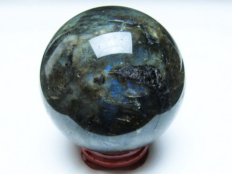 ラブラドライト 丸玉 66mm [t484-2485] 3枚目