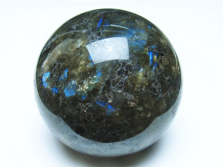 ラブラドライト 丸玉 67mm [T484-2486] 1枚目