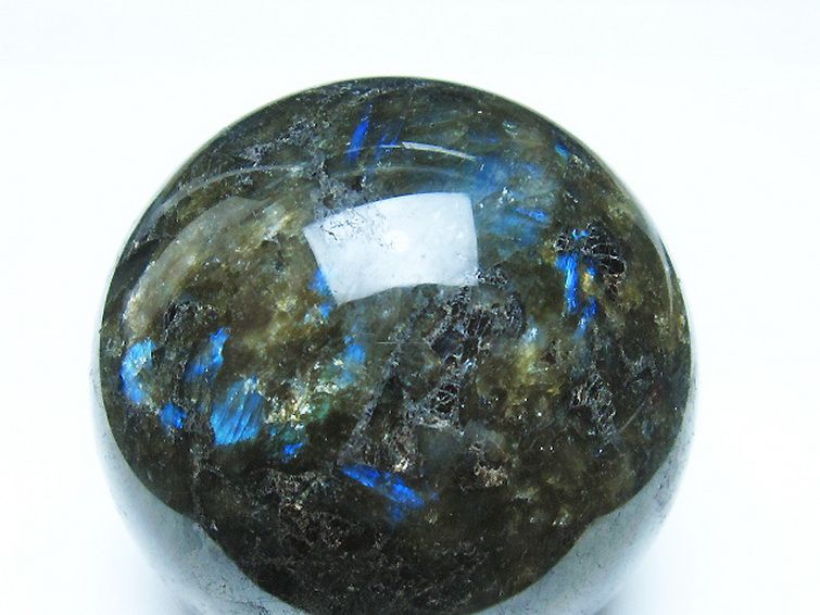 ラブラドライト 丸玉 67mm [T484-2486] 2枚目