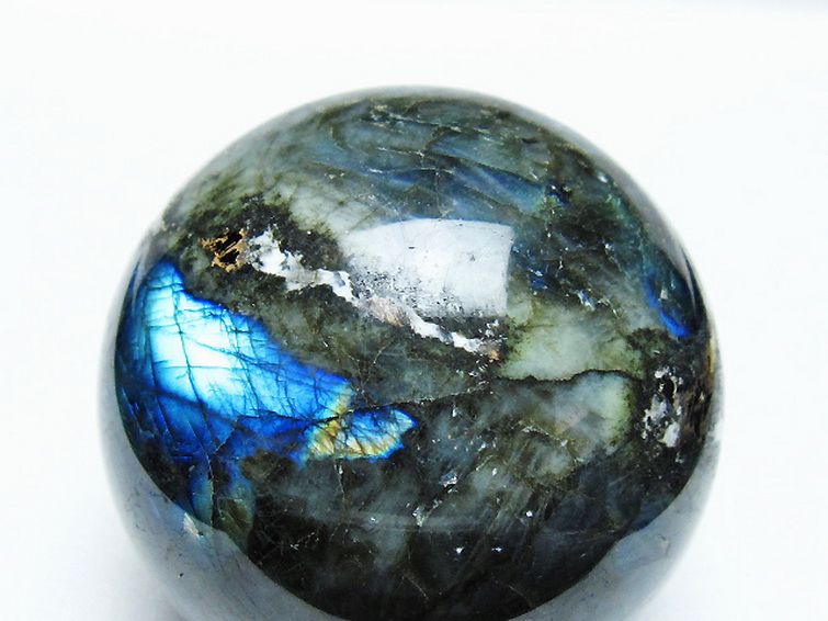 ラブラドライト 丸玉 62mm [T484-2622] 2枚目