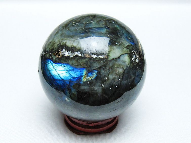 ラブラドライト 丸玉 62mm [T484-2622] 3枚目