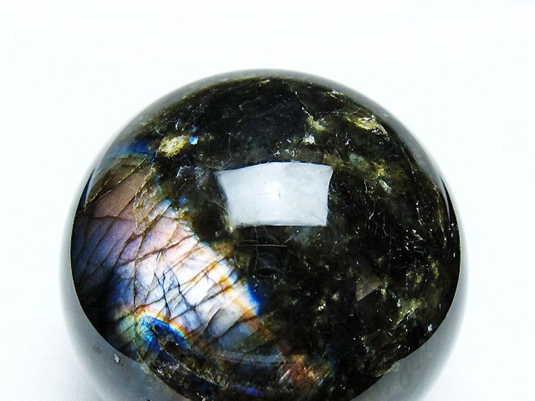 ラブラドライト 丸玉 65mm [t484-2631] 2枚目