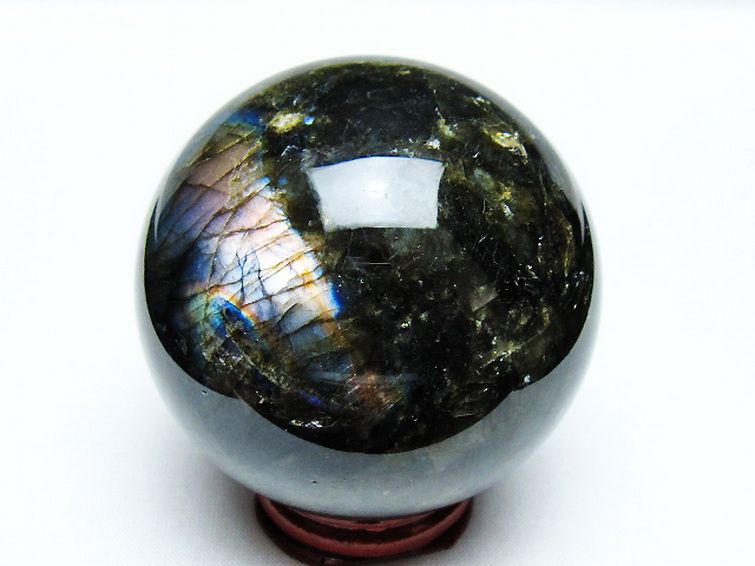 ラブラドライト 丸玉 65mm [t484-2631] 3枚目