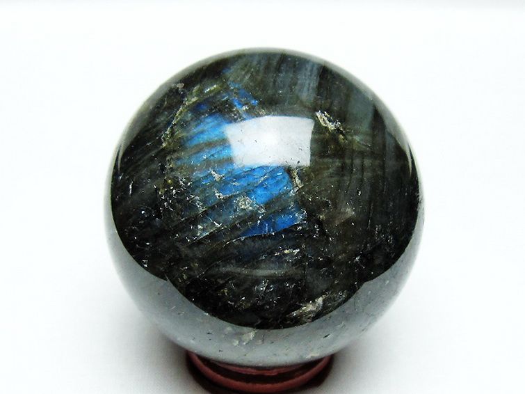 ラブラドライト 丸玉 65mm [T484-2637] 3枚目
