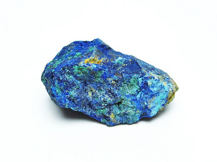 アズライト 藍銅鉱 ブルーマラカイト 原石[T485-3163] 3枚目